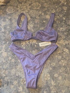 PacSun Lavender V-Waist Bikini Set